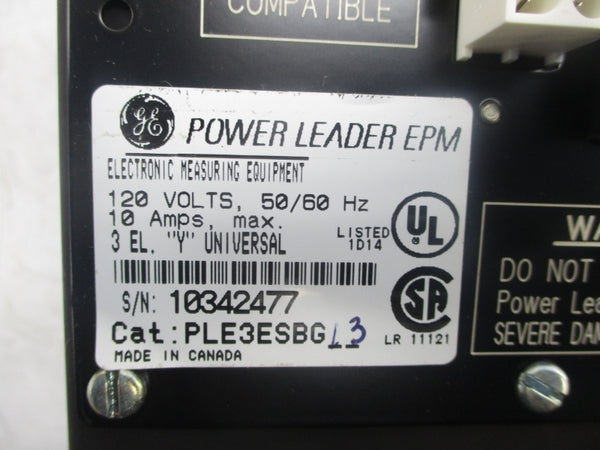 GENERAL ELECTRIC PLE3ESBG13 120VAC 10A NSMP