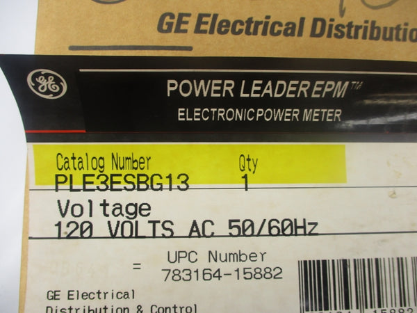 GENERAL ELECTRIC PLE3ESBG13 120VAC 10A NSMP