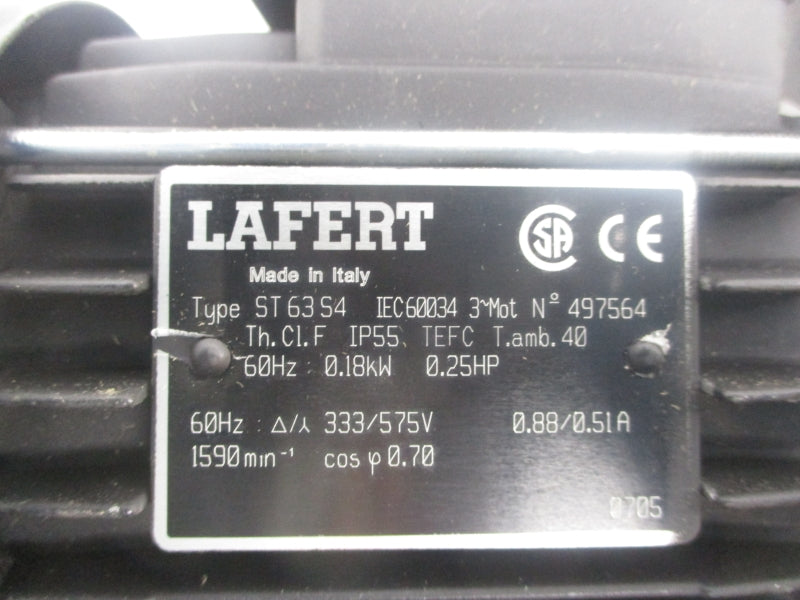 LAFERT ST63S4 333/575V 0.88/0.51A NSMP