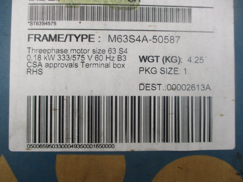 LAFERT ST63S4 333/575V 0.88/0.51A NSMP