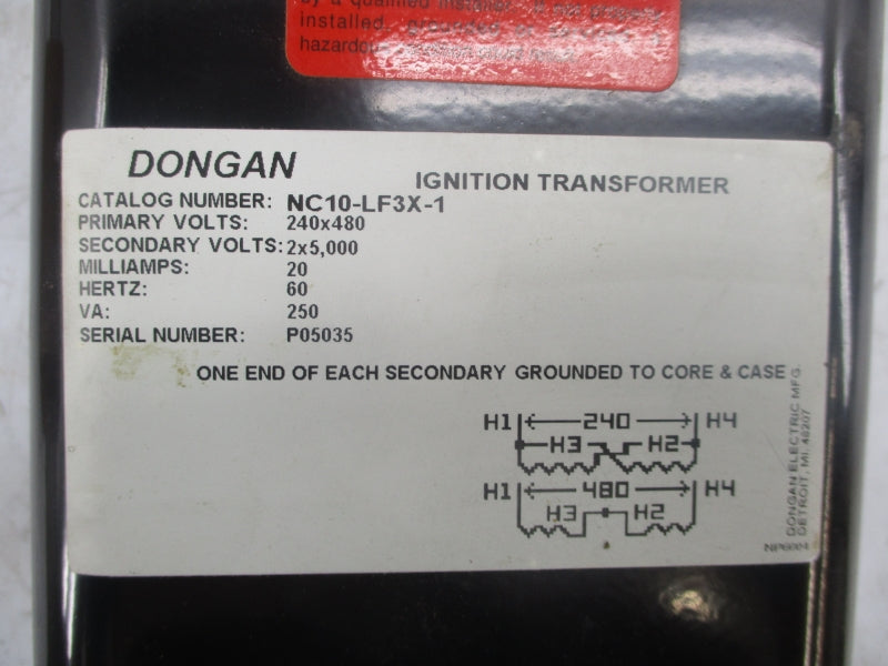 DONGAN NC10-LF3X-1 240/480V NSMP