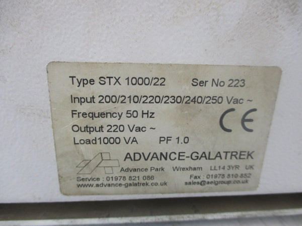 ADVANCE-GALATREK STX1000/22 250VAC NSNP