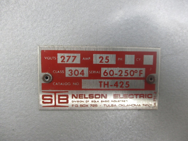 NELSON ELECTRIC TH-425 277V 25A 60-250'F NSNP
