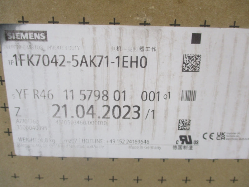 SIEMENS 1FK7042-5AK71-1EH0 254V 2.2A NSMP