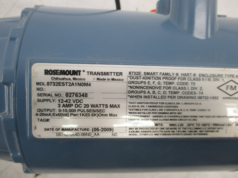 ROSEMOUNT 8732EST2A1N0M4 12-42VDC 3A NSMP