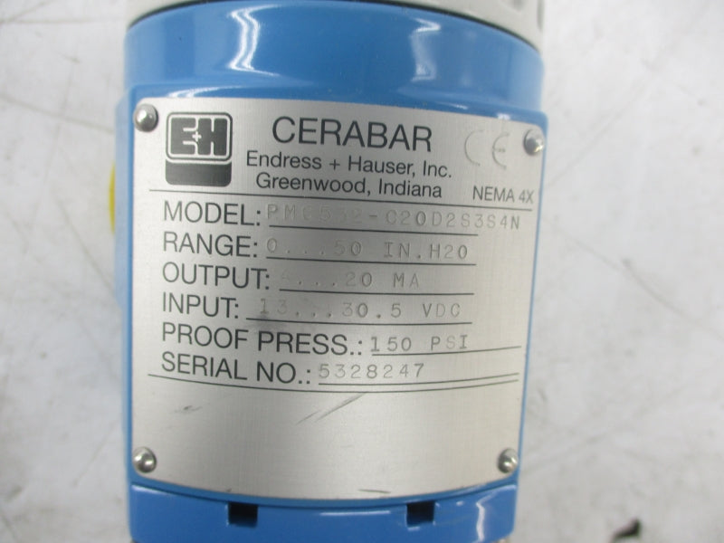 ENDRESS+HAUSER PMC532-C20D2S3S4N 13-30.5VDC 150PSI NSMP