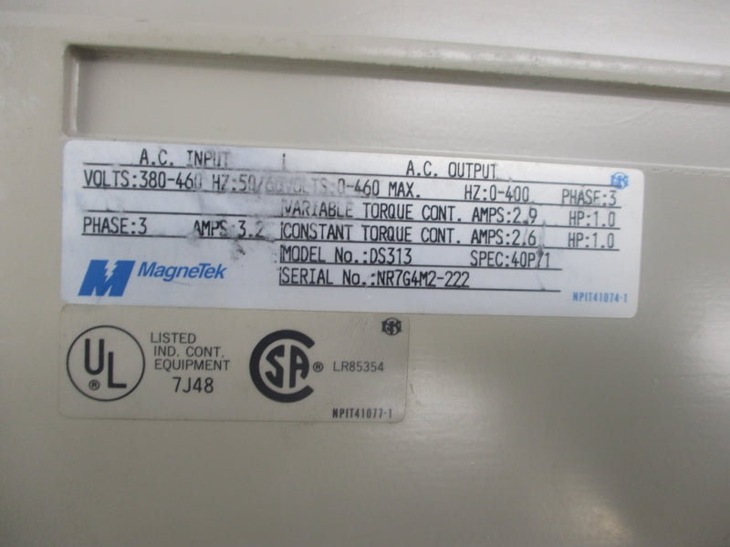 MAGNETEK DS313 380-460VAC 3.2A (AS PICTURED) UNMP