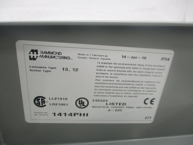 HAMMOND MANUFACTURING 1414PHI NSMP