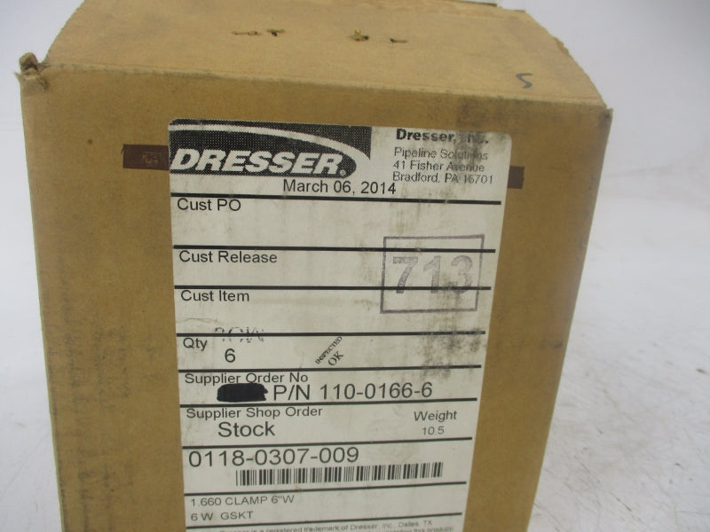 DRESSER 0118-0307-009 (PKG OF 6) NSMP