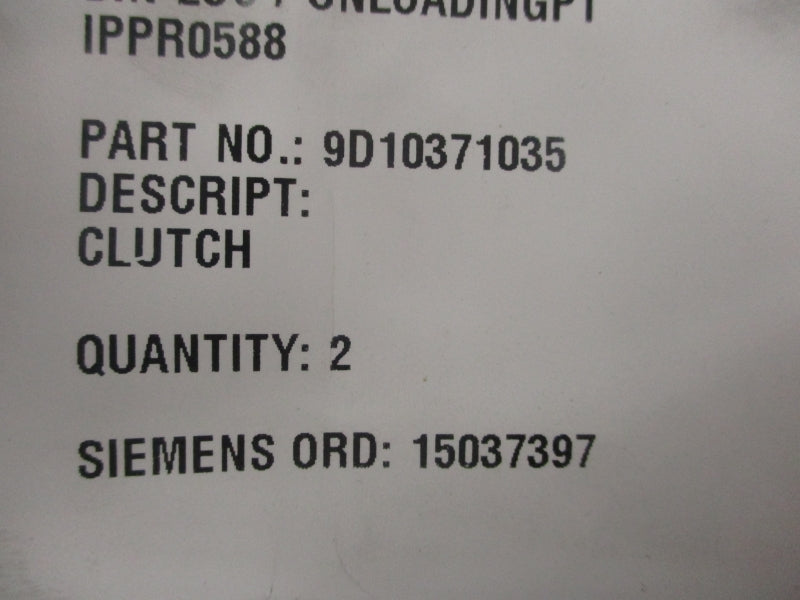 SIEMENS 9D10371035 NSMP