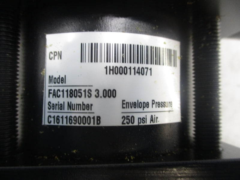 SCHRADER BELLOWS FAC118051S3.000 250PSI NSNP