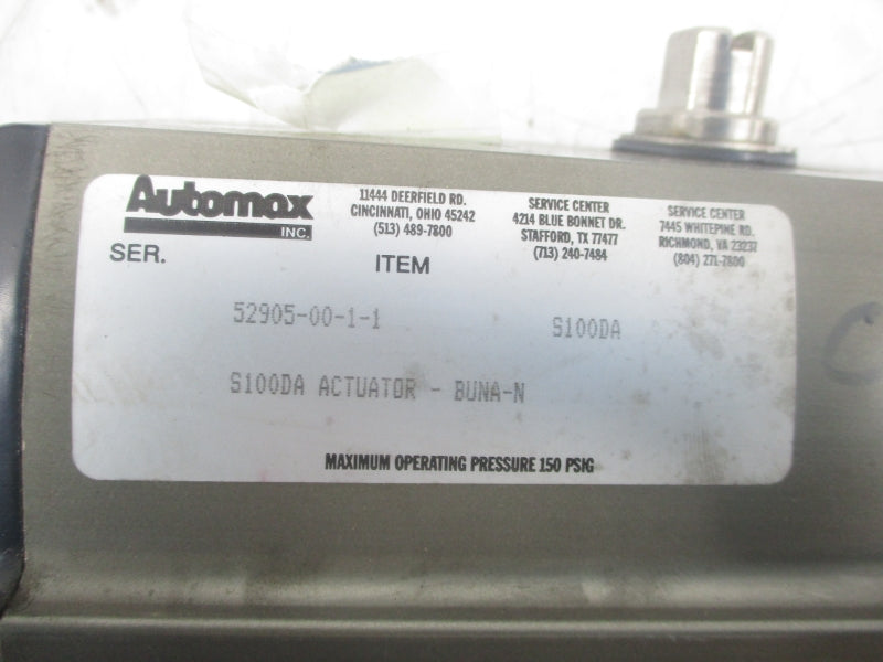 AUTOMAX S100DA 52905-00-1-1 150PSI NSNP