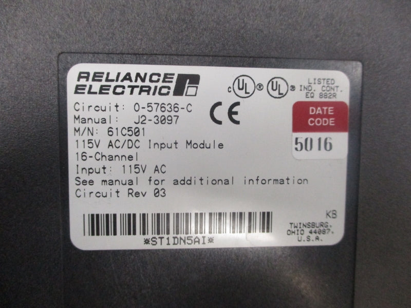 ROCKWELL AUTOMATION R61C501 115VAC/DC REV. 03 REMAN