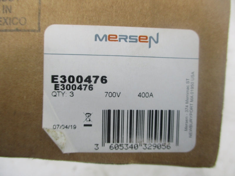 MERSEN E300476 700VAC 400A (PKG OF 3) NSMP