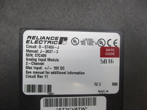 ROCKWELL AUTOMATION R57C409 15VDC REV. 11 REMAN