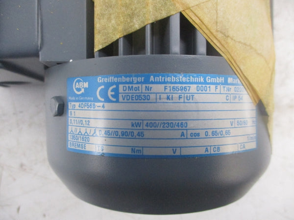 ABM 4DF56B-4 460V 0.45A UNMP