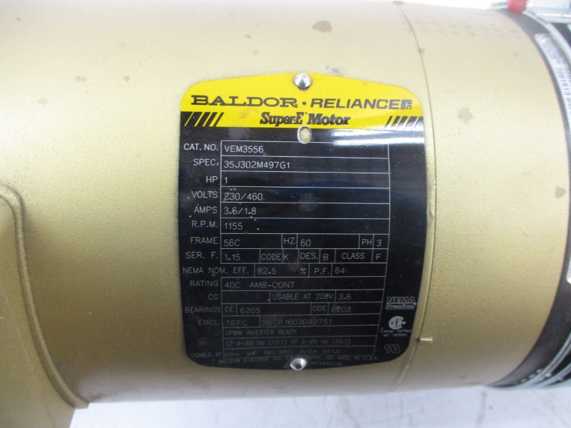 BALDOR VEM3556 230/460V 3.6/1.8A NSNP