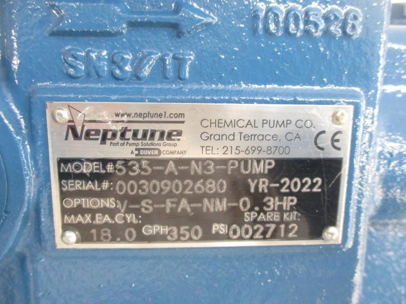 NEPTUNE 535-A-N3-PUMP 350PSI NSMP