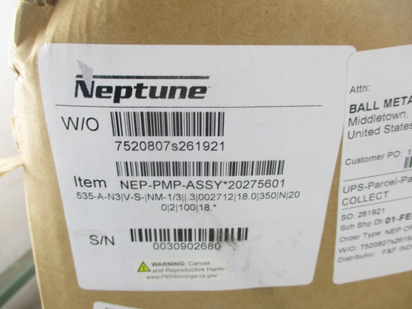 NEPTUNE 535-A-N3-PUMP 350PSI NSMP