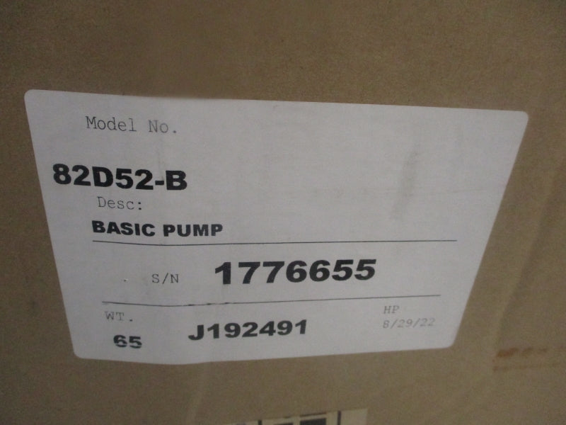 GORMAN-RUPP 82D52-B NSMP