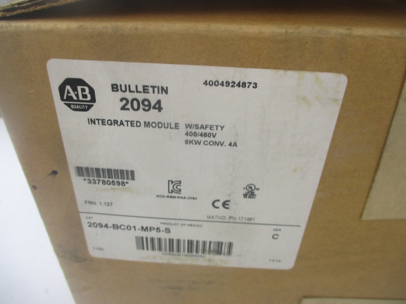 ALLEN BRADLEY 2094-BC01-MP5-S SER. C F/W 1.127 95-264VAC 6A NSMP