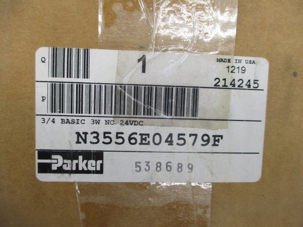 PARKER N3556E04579F 24VDC 3/4" NSFS