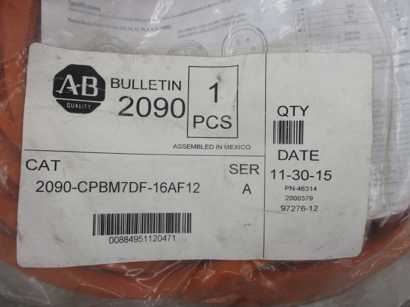 ALLEN BRADLEY 2090-CPBM7DF-16AF12 SER. A NSMP