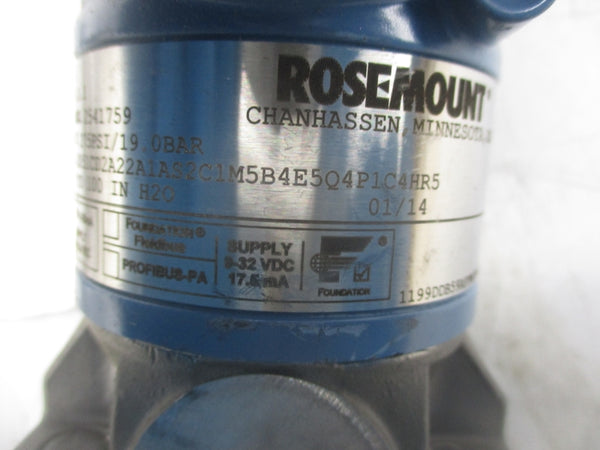 ROSEMOUNT 3051CD2A22A1AS2C1M5B4E5Q4P1C4HR5 10.5-42.4VDC NSNP