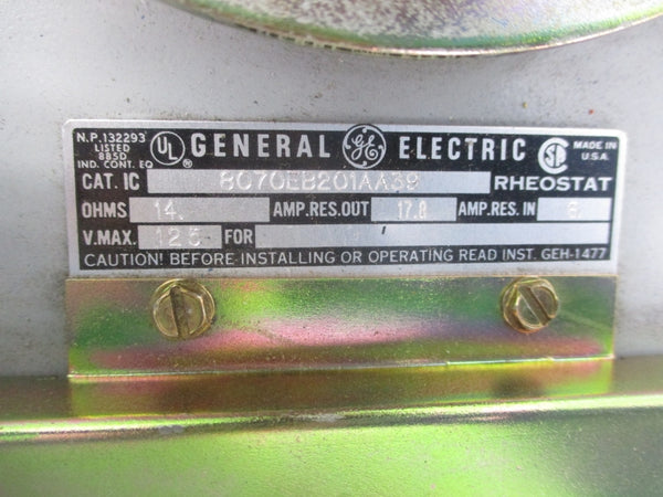 GENERAL ELECTRIC IC8070EB201AA39 125V 6A NSNP