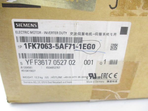 SIEMENS 1FK7063-5AF71-1EG0 263V 5A NSMP