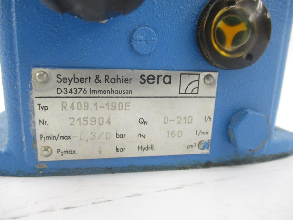 SEYBERT & RAHIER R409.1-190E AF63/2A-7 380-440/220-254V 0.55/0.95A UNMP