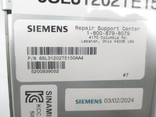 SIEMENS 6SL3120-2TE15-0AA4 600VDC NSNP