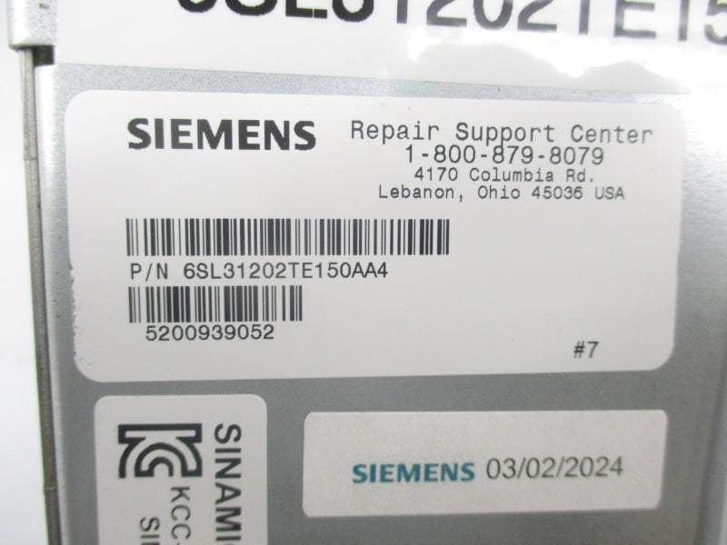 SIEMENS 6SL3120-2TE15-0AA4 600VDC NSNP