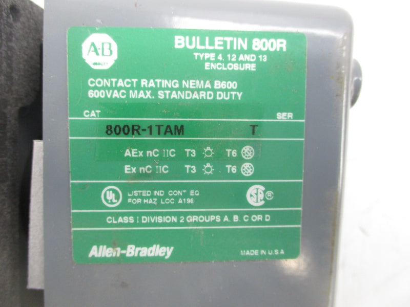 ALLEN BRADLEY 800R-1TAM SER. T NSMP