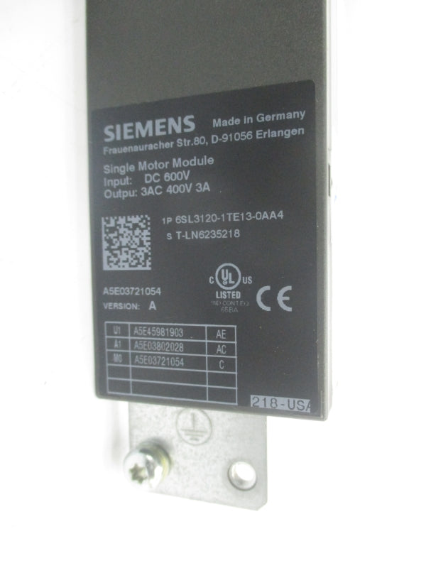 SIEMENS 6S13120-1TE13-0AA4 600VDC NSNP