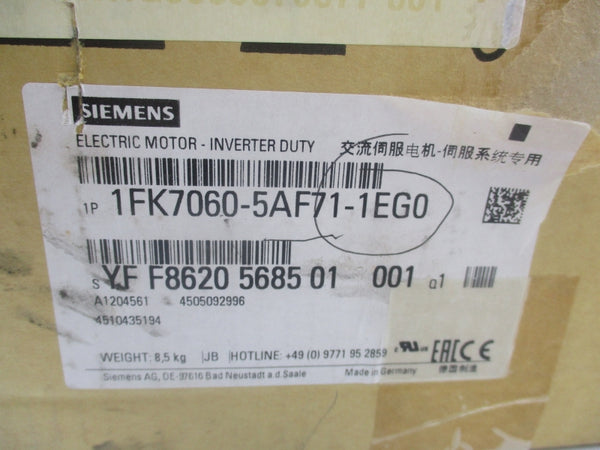 SIEMENS 1FK7060-5AF71-1EG0 254V 3.3A NSMP
