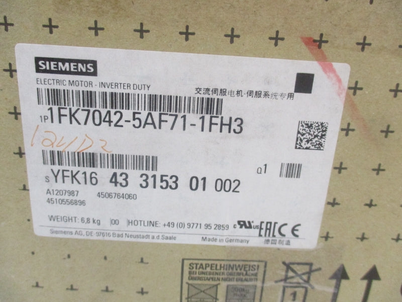 SIEMENS 1FK7042-5AF71-1FH3 267V 1.75A NSMP