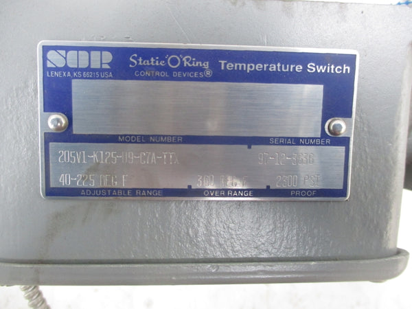 SOR 205V1-K125-U9-C7A-TTX 2300PSI NSNP