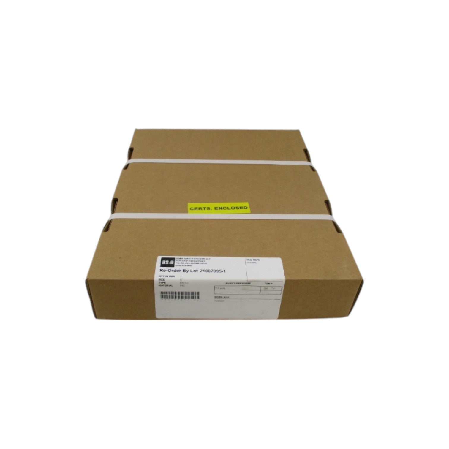 BS+B TYPE DV 115PSI 8" NSFS