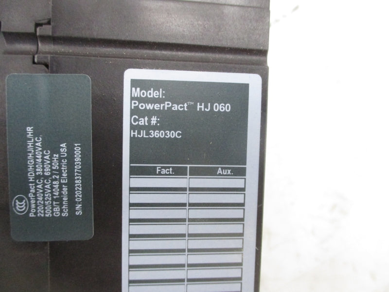 SQUARE D HJL36020C 600V 20A NSNP