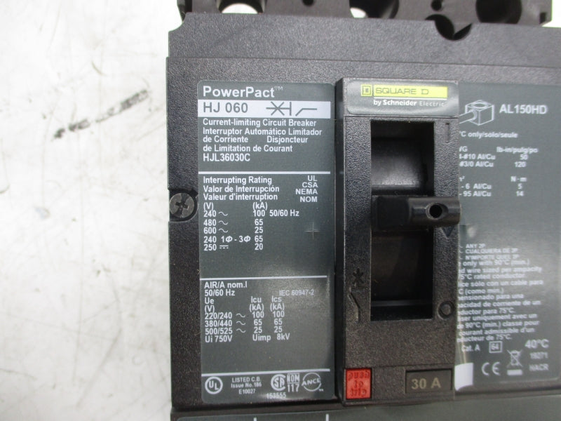 SQUARE D HJL36020C 600V 20A NSNP