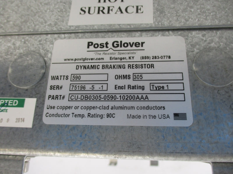 POST GLOVER CU-DB0305-0590-10200AAA NSNP