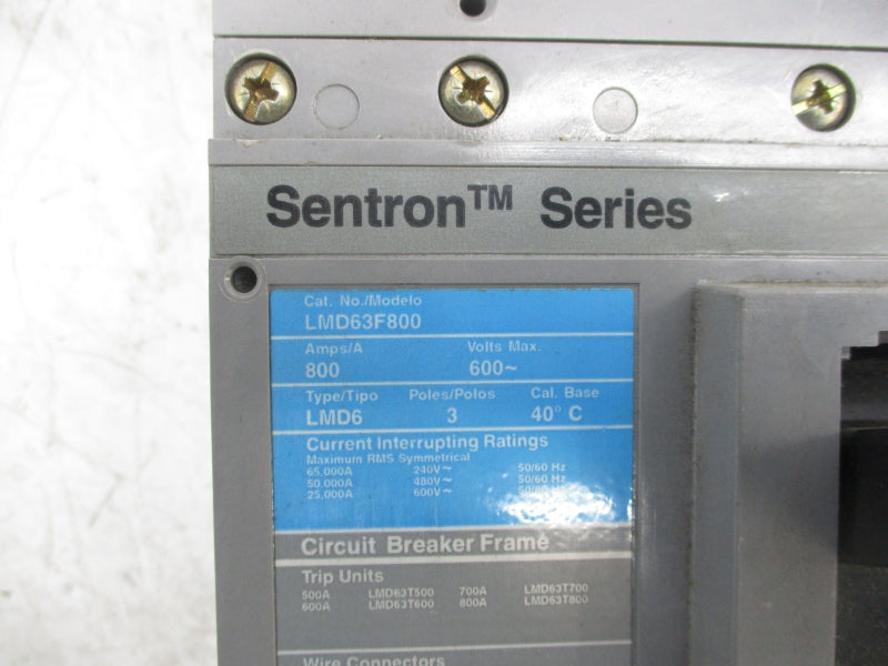 SIEMENS LMD63F800 600V 800A NSNP