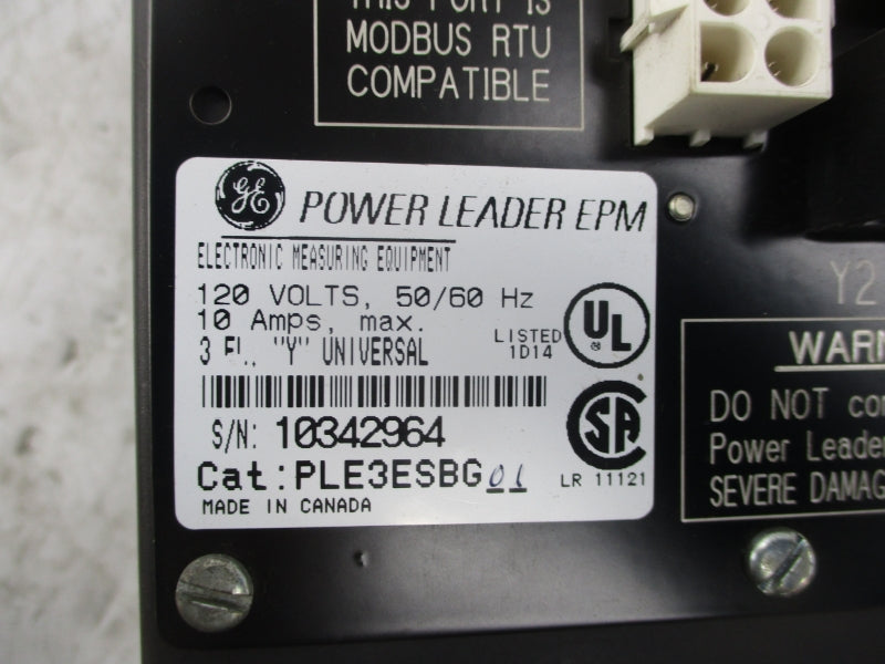 GENERAL ELECTRIC PLE3ESBG01 120V 10A NSNP