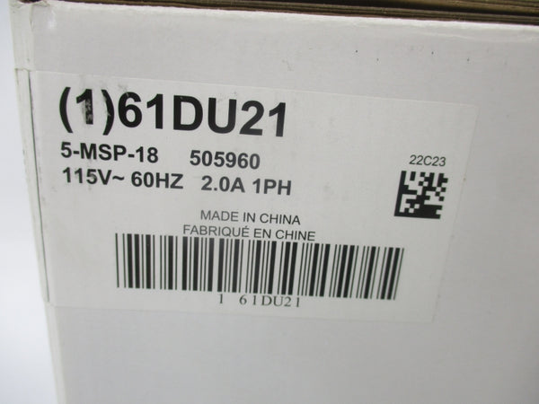 LITTLE GIANT 5-MSP-18 505960 115V 2A NSMP