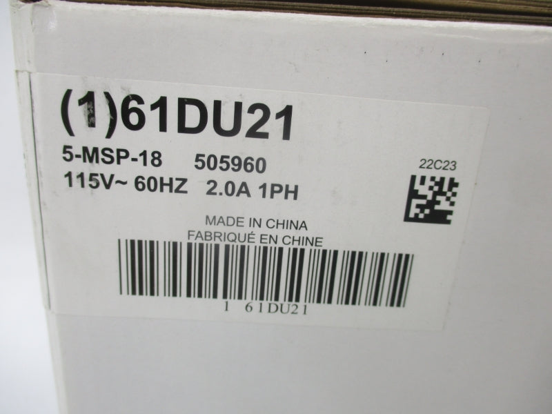 LITTLE GIANT 5-MSP-18 505960 115V 2A NSMP