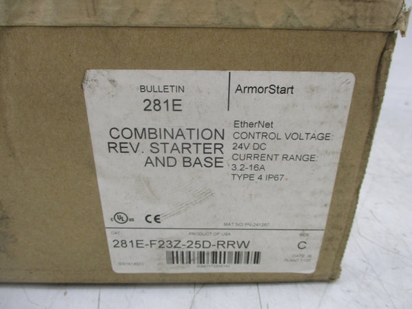 ALLEN BRADLEY 281E-F23Z-25D-RRW SER. C F/W 2.005 24VDC 16A NSMP