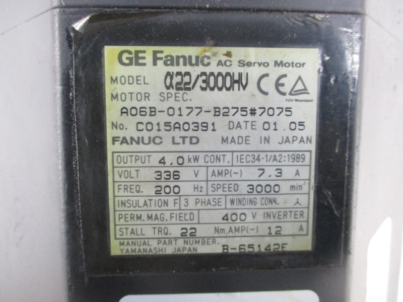 FANUC A06B-0177-B275#7075 336V 7.3A NSNP