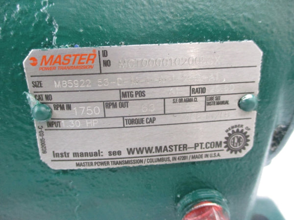 MASTER M85922 53-D-M-I-A-I-25.6-A1 NSNP