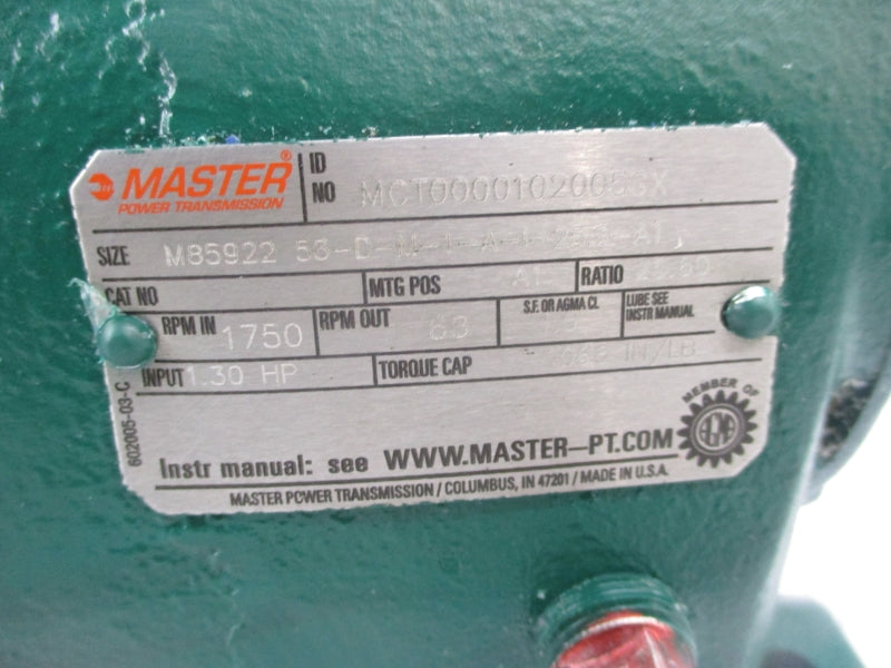 MASTER M85922 53-D-M-I-A-I-25.6-A1 NSNP